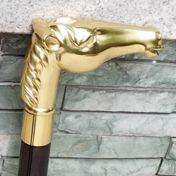 Дедушка на удачу из цельной древесины чистой меди джентльмен с головой лошади