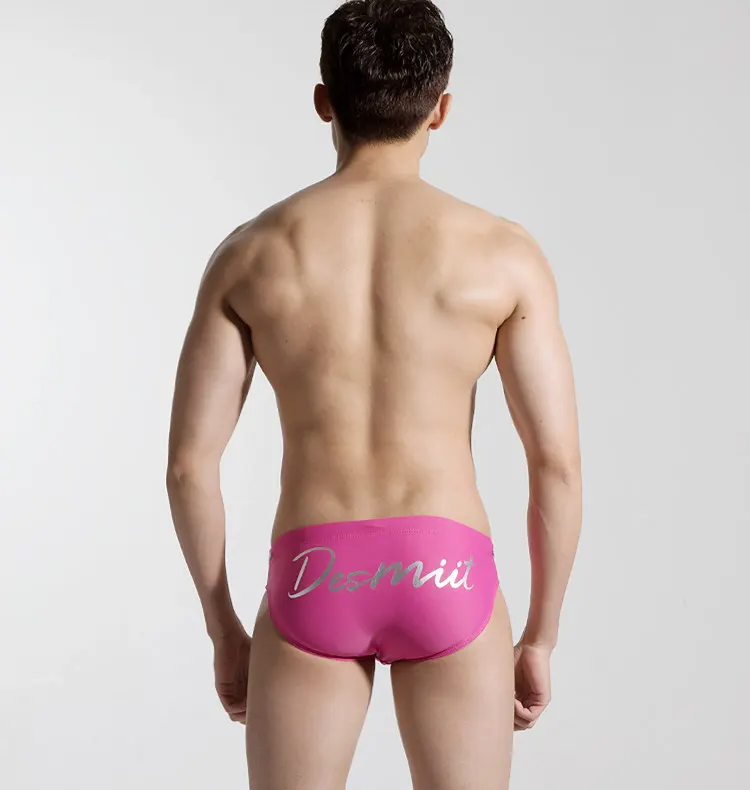 Push Up плавательные мужские трусы эротичное мужское белье Sexy Gay Mens плавание одежда ягодицы Desmiit бренд печати ming трусы бикини Человек пляжная одежда