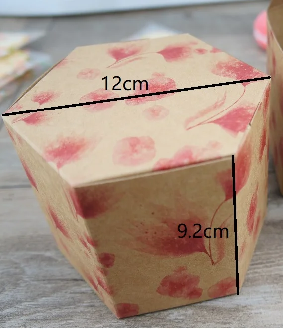 10 шт крафт бумажные соты цветочный дизайн как jam jar банка для конфет и Печенья Бумажная Коробка Рождественский подарок на день рождения упаковка