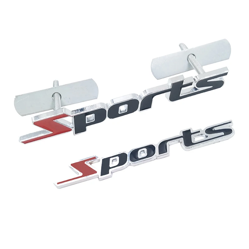 

Car Styling SPORT 3D Metal Car Sports Word Letter Chrome Metal Auto Car Sticker Emblem Badge Decal Decoration Accessories