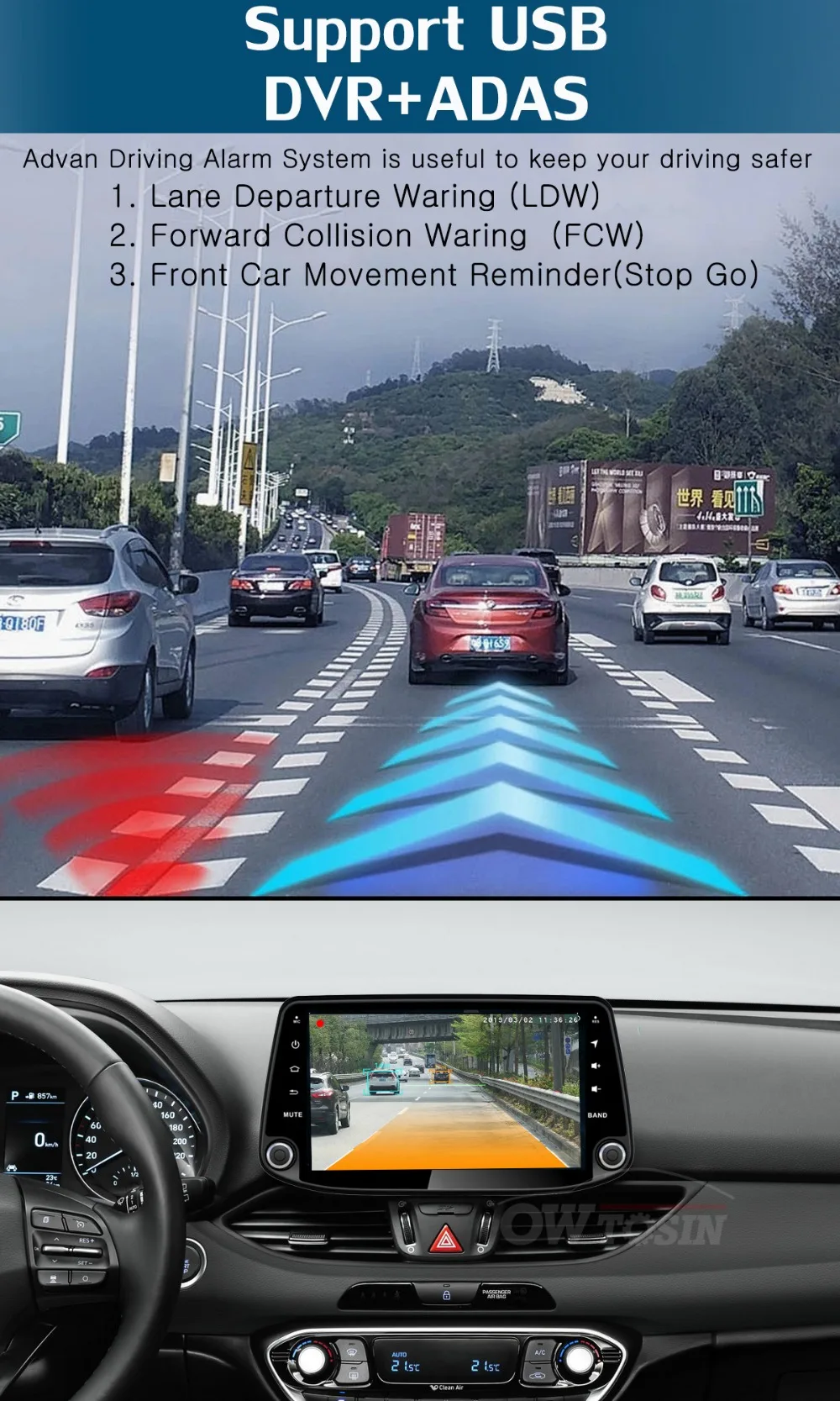 " ips 8 ядерный 4 Гб+ 64 ГБ Android 9,0 автомобильный мультимедийный плеер для hyundai i30 gps навигация радио DSP CarPlay Parrot BT
