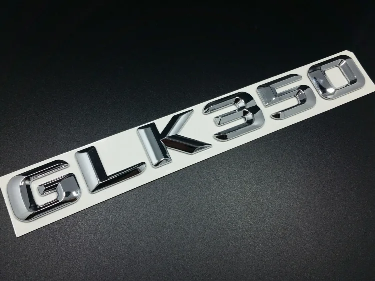 Хромированный значок Эмблема багажника для Mercedes GLK Class GLK260 GLK300 GLK350 GLK500|Наклейки на