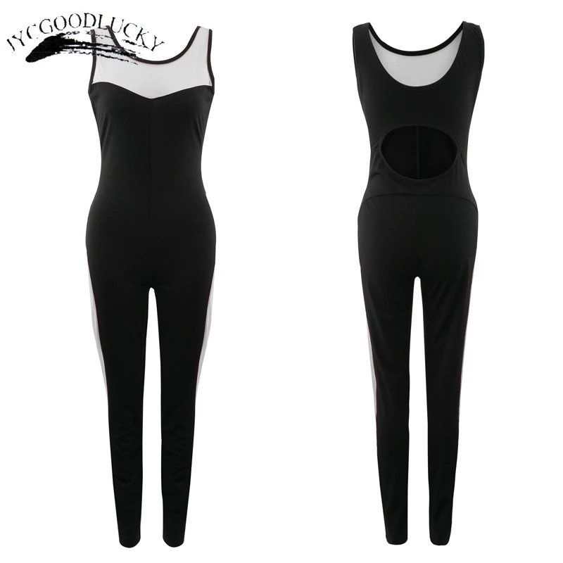 

Fitness Body Leotard Jumpsuit Romper Body Femme Sexy Jumpsuit Mesh Coveralls Jumpsuits For Women 2019 Be It Playsuit Catsuit