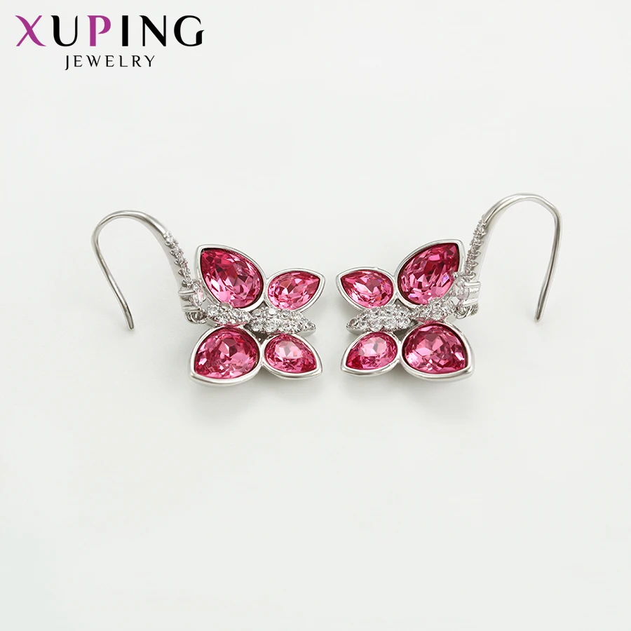 Xuping элегантные серьги в форме бабочки классические кристаллы от Swarovski цвет шарм