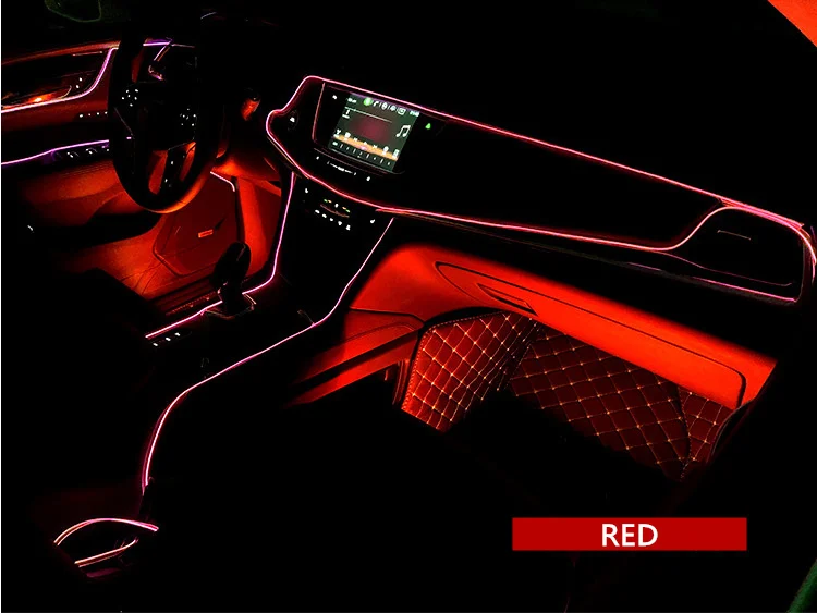 Подсветка для салона автомобиля центральная консоль светодиодная лента
