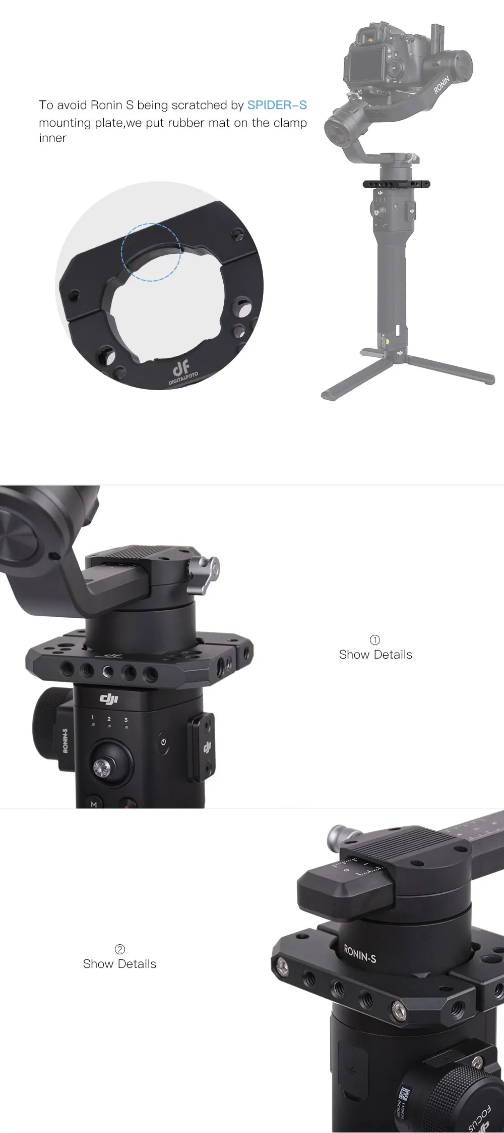 DIGITALFOTO dji RONIN S Аксессуары для Кардана кольцо для шеи расширитель удлинитель подключаемый СВЕТОДИОДНЫЙ монитор микрофон для ronin s crane 2