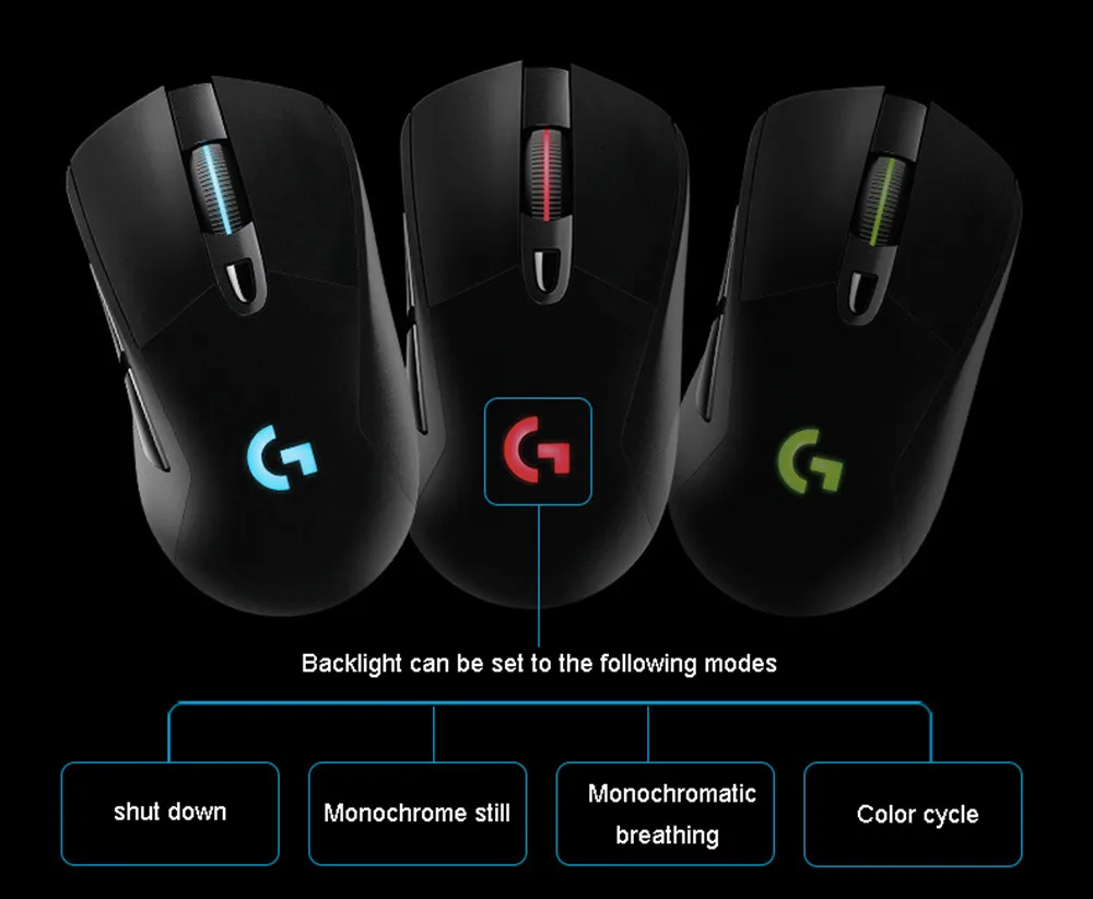 Производитель отремонтированный: Проводная/Беспроводная игровая мышь logitech G403 Prodigy 2,4 ГГц 12000 dpi RGB весовая Эргономика