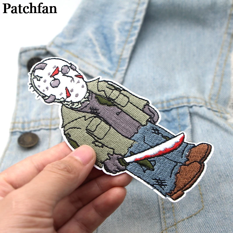 Patchfan Friday the 13th DIY Вышитые нашивки пришить УТЮГ НА одежду рюкзак шляпа украшения дома наклейки значки A2091