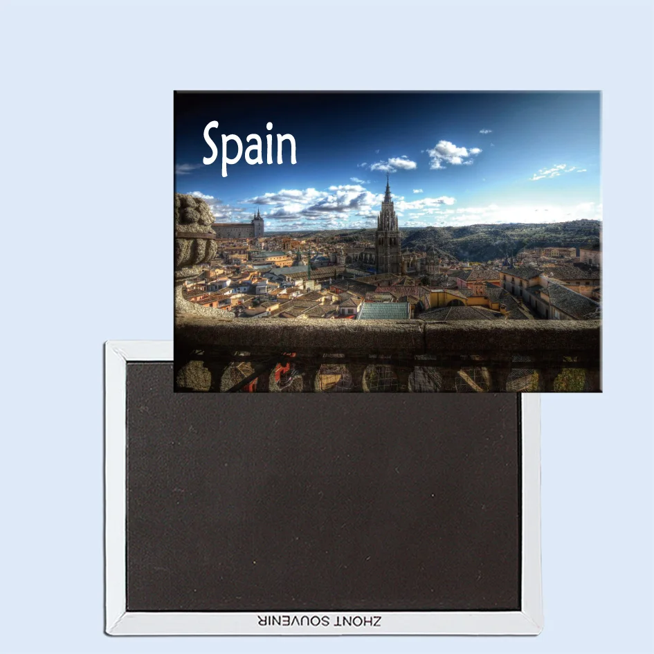 

Toledo spain cathedral panorama 24391 Fridge Magnet
