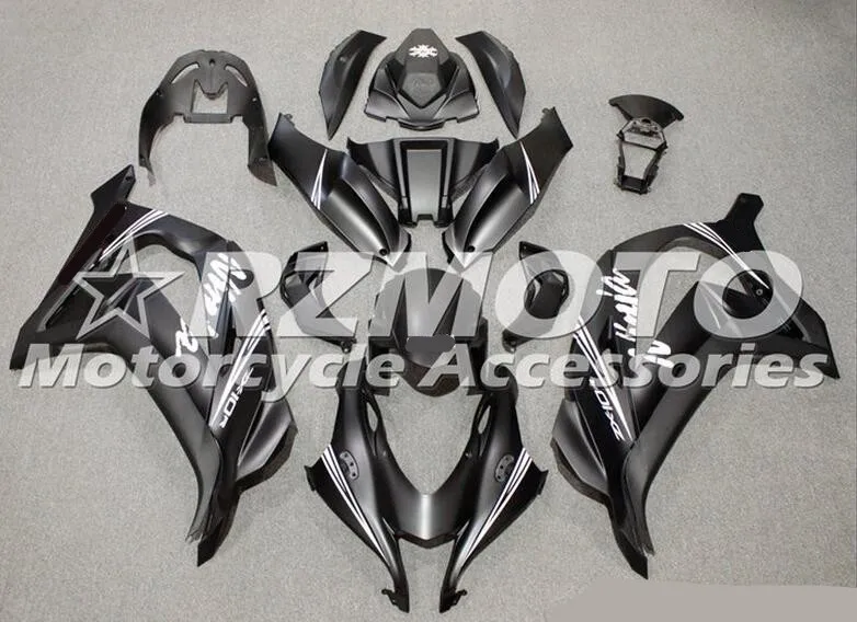 

Новый комплект обтекателей для мотоцикла ABS Подходит для kawasaki Ninja ZX-10R zx10r 10r 2016 2017 16 17 черный матовый белый на заказ