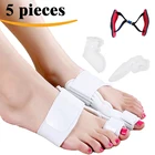 5 шт., разделители для большого пальца ноги при вальгусной деформации