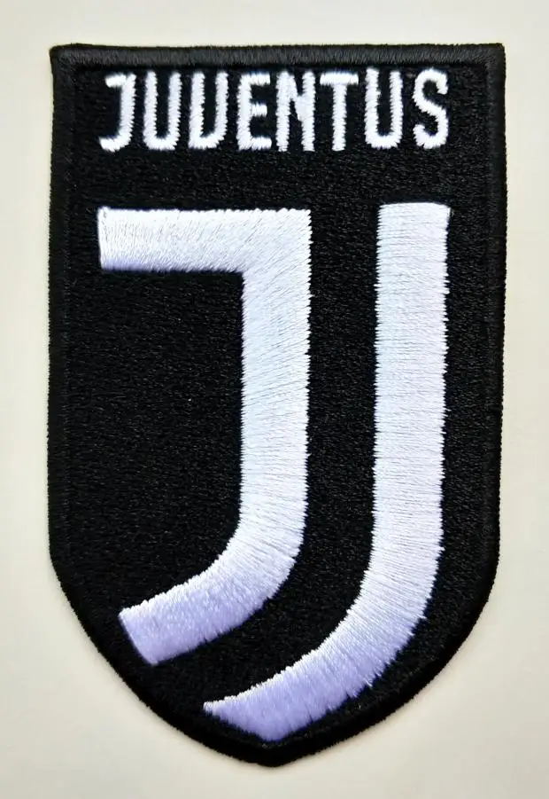 new logo 2 шт./лот футбол fussball Клуб Команда Juv-entus логотип термоклейкая заплата Aufnaeher аппликация Buegelbild вышитые Старый и - Цвет: new logo