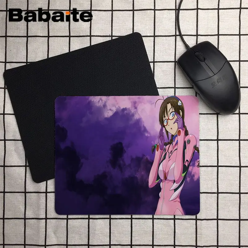 18x22cm Babaite заказной кожи Neon Genesis Evangelion прочный резиновый коврик для мыши Размер для 18x22 см 25x29 см резиновые коврики для мыши - Цвет: 18x22cm