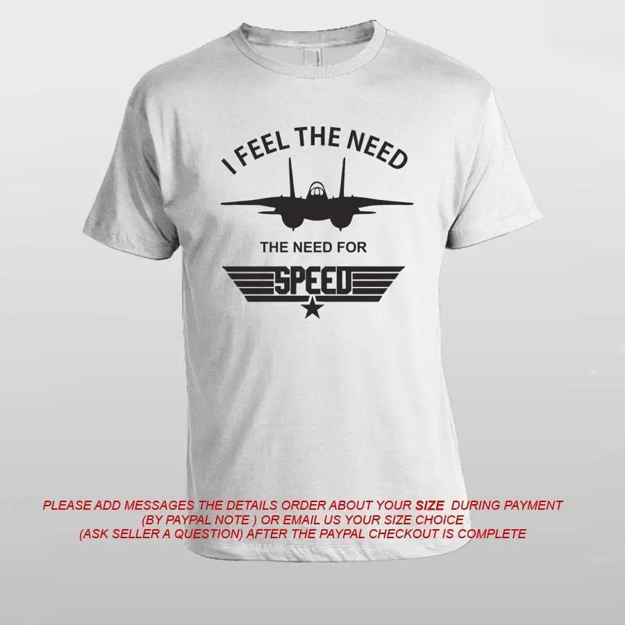 Топ пистолет пилот Джет F16 истребитель I Feel The Need For Speed Tom Crew Мужская футболка новые