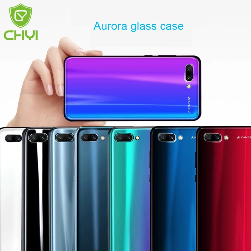 Стеклянный чехол CHYI с бликовым покрытием для Huawei P20 Pro задняя крышка оригинальный