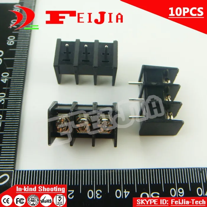 10 шт. 25-7.62-3P/25 7 62 мм 3Pin барьер клеммный блок винтовой шаг Бесплатная доставка |