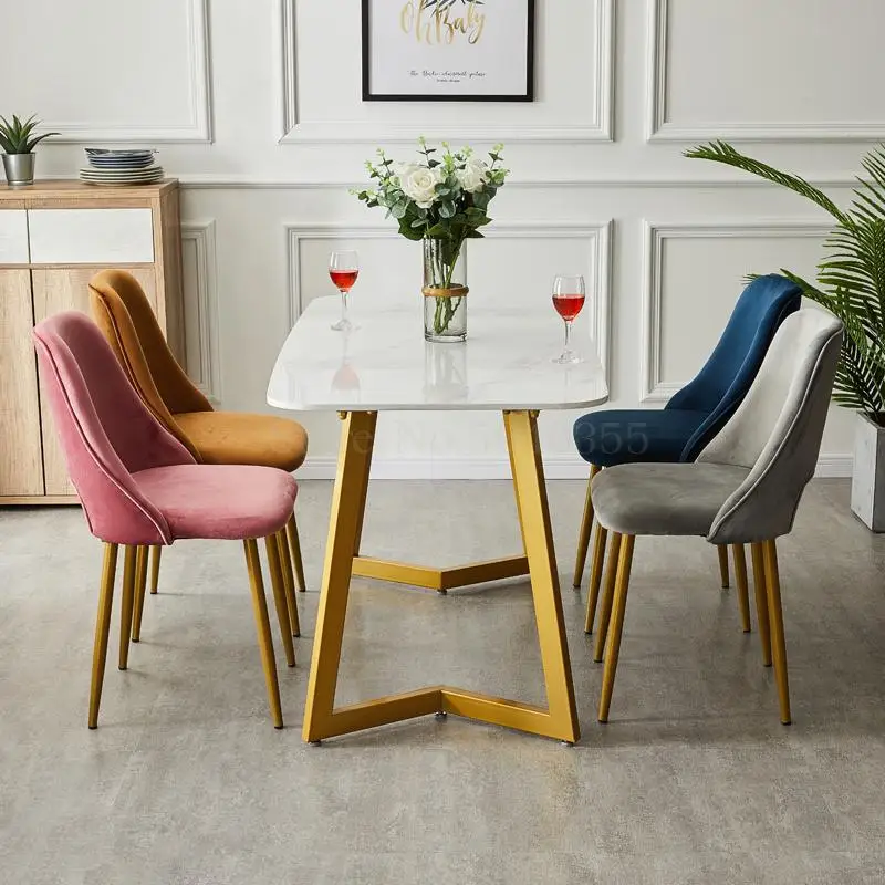 Домашний стул для столовой Современный минималист подсети с повседневными