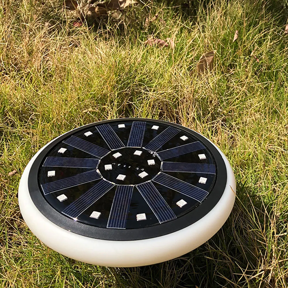 Color Changing Round Solar Powered LED Light Outdoor Garden Yard Decor Lamp #01 | Освещение