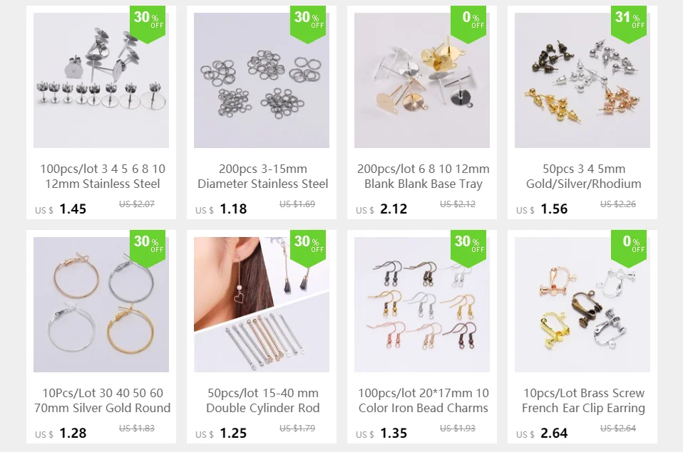 100pcs/lot 20*17mm 10 Color Iron Bead Charms Earring Wires With Ear Hook Earrings Clasp Findings Supplies For Jewelry Making DIY
