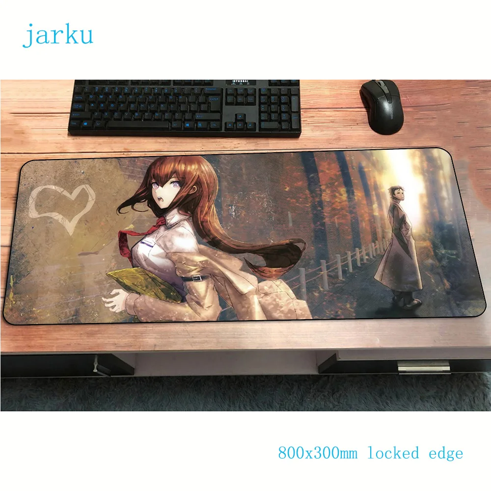 Steins gate коврик для мыши геймер Профессиональный 800x300x2 мм notbook игровой красивый ПК