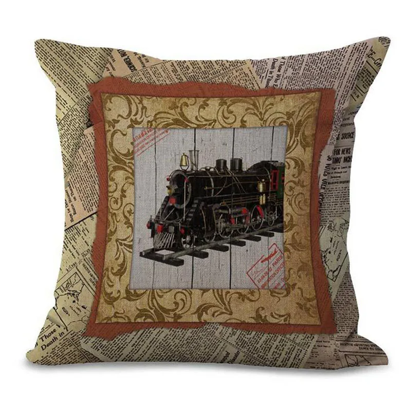 Наволочка из хлопка и льна в стиле ретро|cushion cover|decorative pillow coverspillows decorative covers |