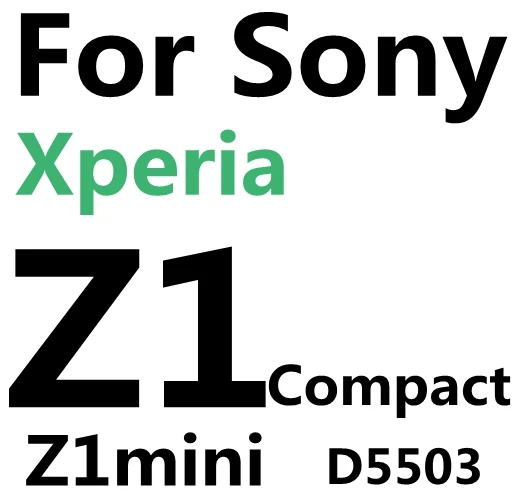С уровнем твердости 9 H 0,3 мм для экрана из закаленного стекла Стекло для sony Xperia Z1 Z2 Z3 Z4 Z5 компактный мини M2 Aqua C4 C5 L36H C Z L Экран защитная плёнка защитное стекло Pelicula - Цвет: For Sony Z1 Compact