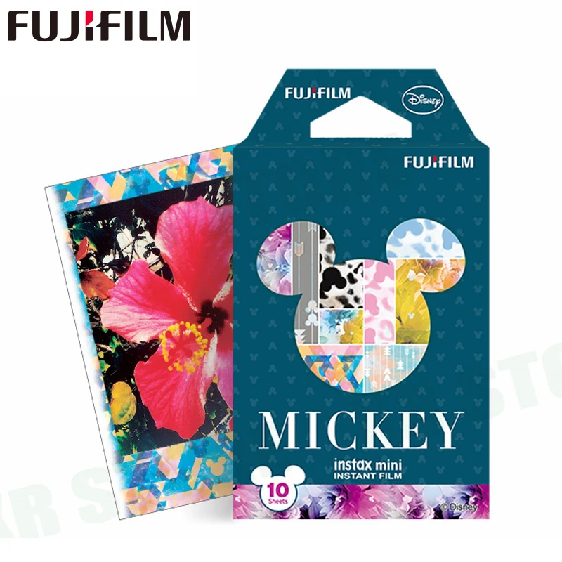 Fujifilm Instax Mini 8 9 новый фильм Микки Fuji мгновенный Фотобумага 10 листов для 70 7 s 50 50i 90 25