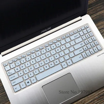 White Для ASUS VivoBook 15 N580gd N580v NX580 R560UD R560U R560 15 15,6 дюйма силиконовая клавиатура для ноутбука кожного покрова защитная пленка - Цвет: White
