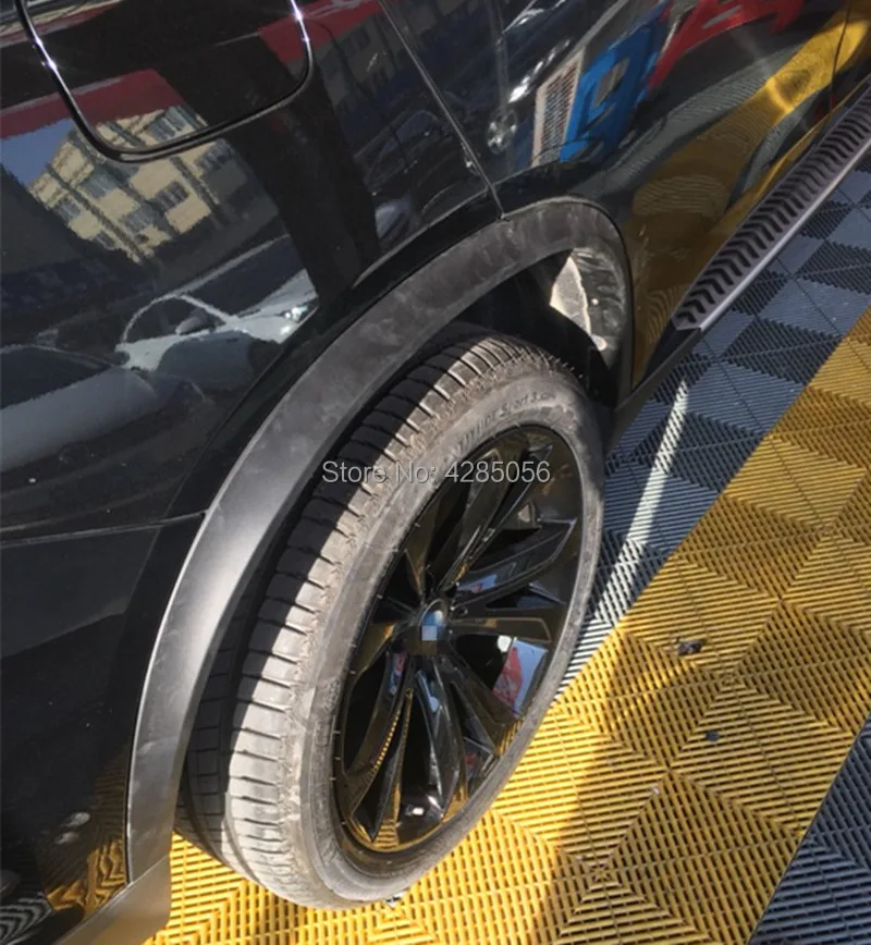 X5 PP Авто сбоку Fender Flare формовочные Планки матовый черный колеса автомобиля арки