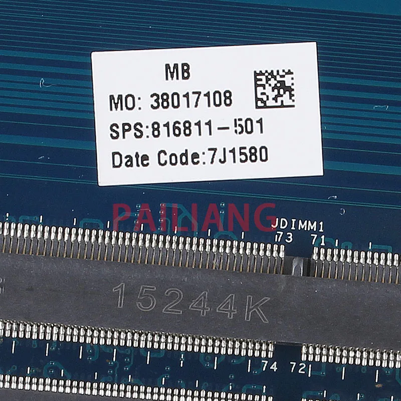PAILIANG Laptop motherboard for HP Pavilion15-AC 15T-AC PC Mainboard I3-5010U 816811-501 AHL50/ABL52 LA-C701P full tesed DDR3 | Компьютеры