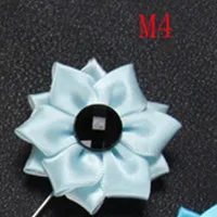 M4 BoYuTe, 10 шт., высокое качество, ручная работа, ткань, цветок, лацкан, булавка для жениха, свадебная бутоньерка, нагрудные булавки для мужчин, броши - Окраска металла: M4