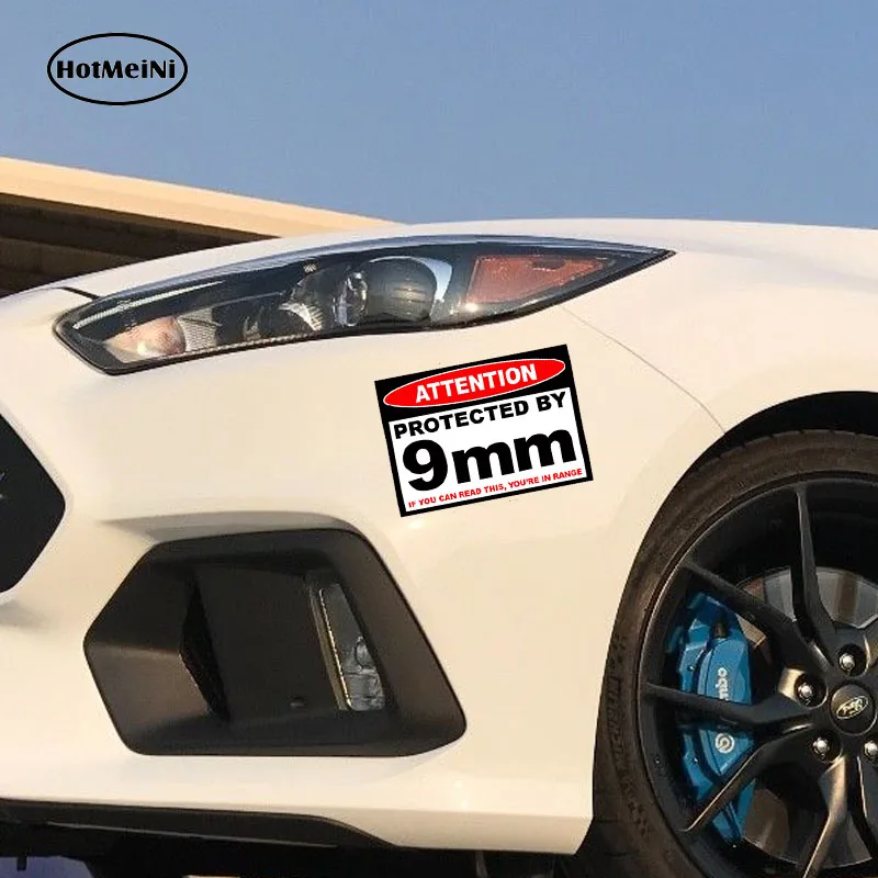 Стикер HotMeiNi Защищенный для автостайлинга 13x9 75 см Предупреждение мм|Наклейки на
