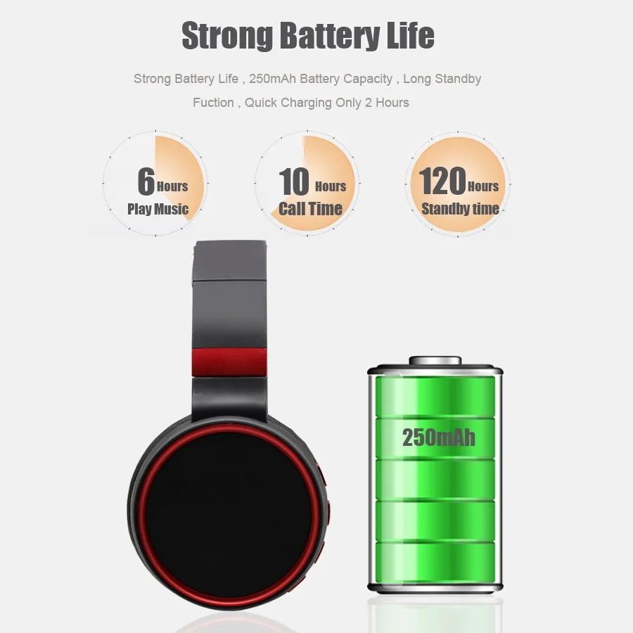Беспроводные Bluetooth наушники PINZHENG ST10 игровые с микрофоном/TF картой гарнитура для