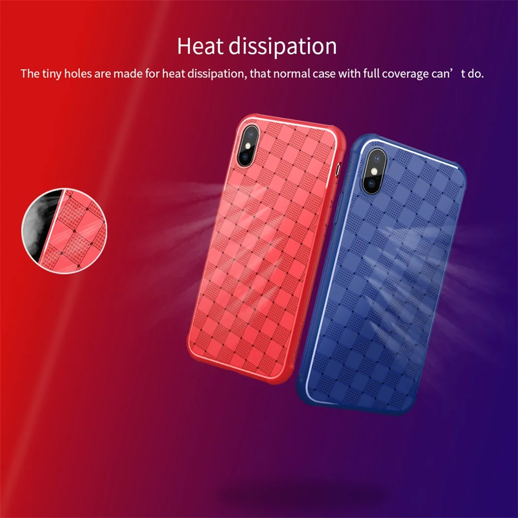 Чехол Nillkin для iPhone X роскошная плетеная задняя крышка силиконовый чехол