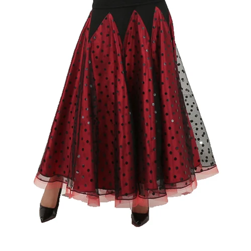 skirt Костюмы для бальных танцев для современных танцев костюмы Топы корректирующие и юбки женщин 2 компл. Уолт урок одежда костюмы фламенко Румба - Цвет: skirt