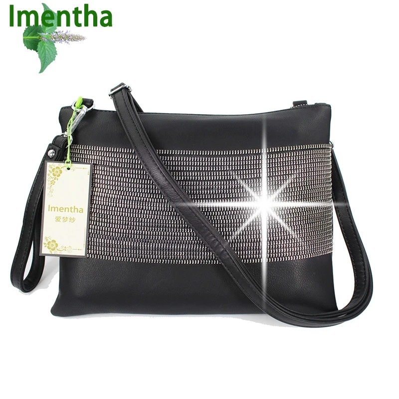 Быстрая доставка! Женские сумки-мессенджеры 2017 черные сумки через плечо для