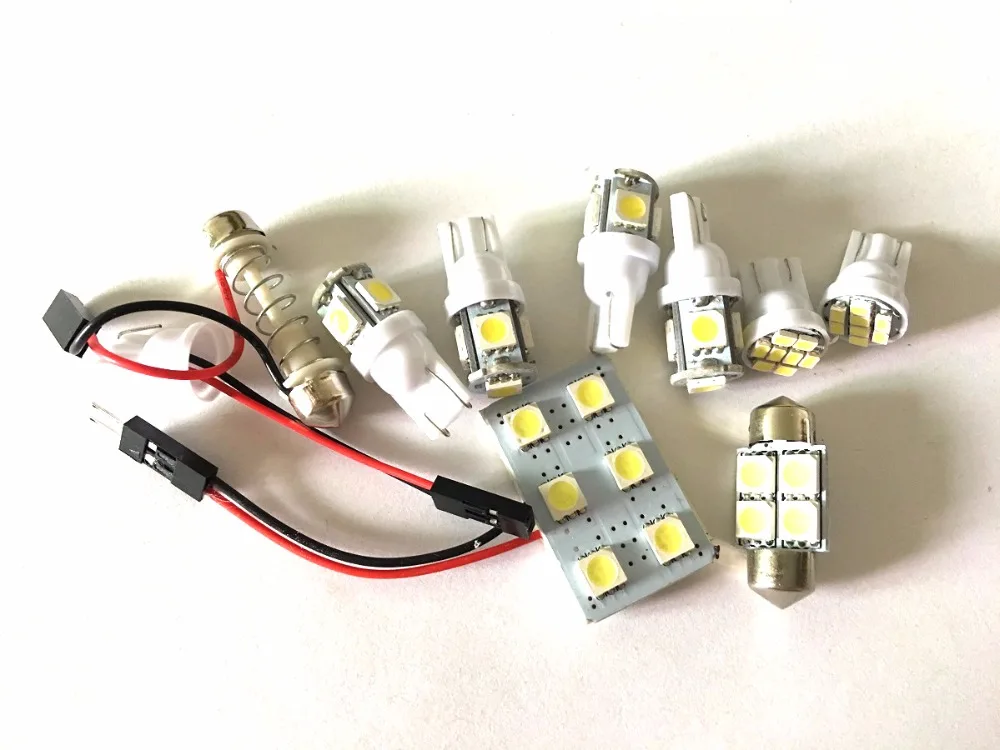 8 шт. белый светодиодные фонари Интерьер Вышивка Крестом Пакет комплект для Acura RDX