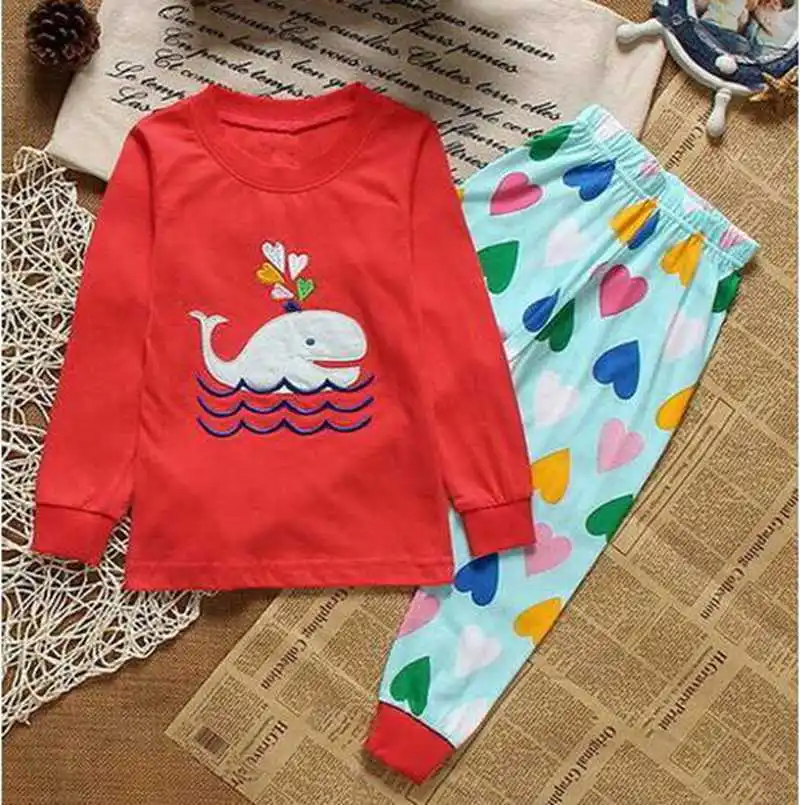 HOT SELL New 2018 Children Clothes Kids Pyjamas Baby classic Pajamas Boys Girls 100% Cotton Pijamas Sleepwear homewear | Детская одежда