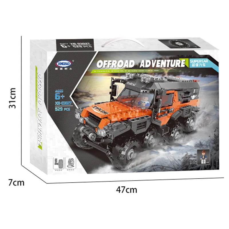 Xingbao xb03027 супер внедорожник игрушка грузовик в сборе маленькая частица