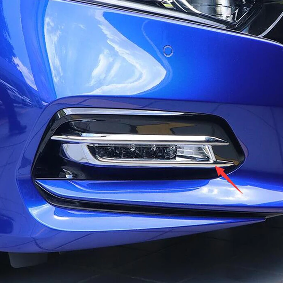 YAQUICKA Car Exterior Front Fog Light Lamp Frame Trim Styling For Honda Accord 10th 2018 Car-covers Accessories ABS 2Pcs/set | Автомобили