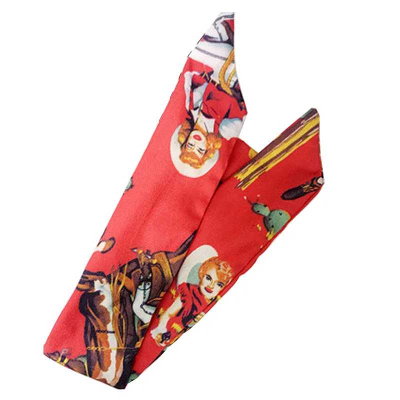 Повязка на голову в стиле ретро с цветочным принтом 1 шт.|hair band ribbon|headband turbanheadband