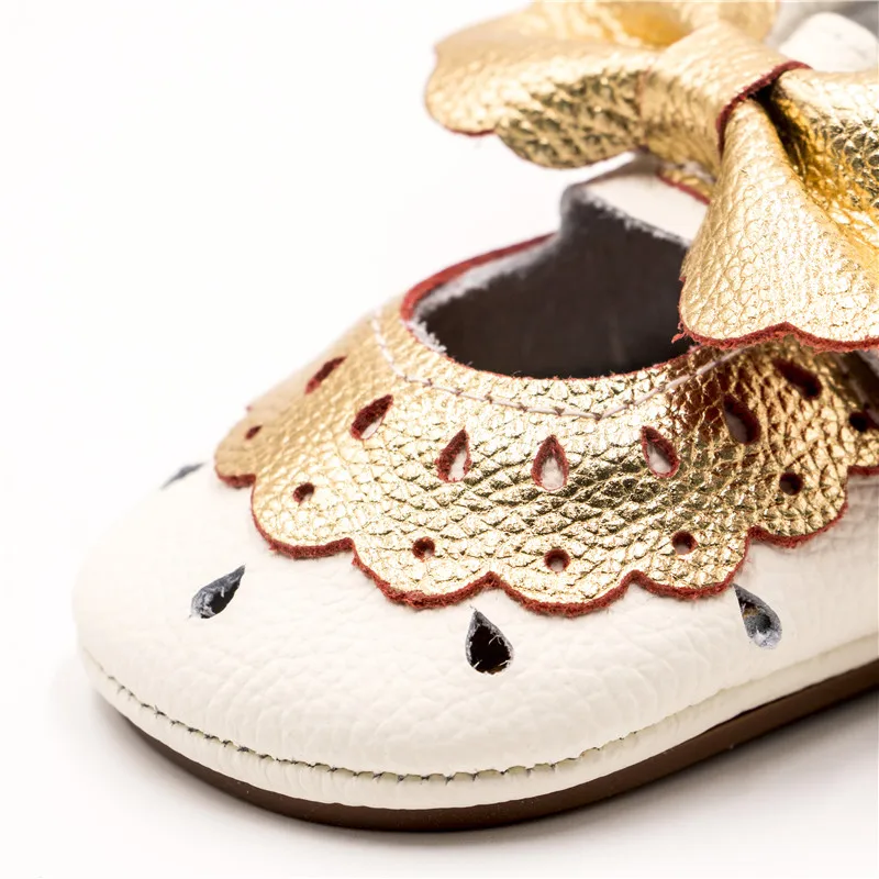 

Baby Shoes Genuine leather Fringe Bow Newborn Moccasins Cute Mary Jane infant Girls Shoes Princess Firstwalkers Hard Sole Shoes