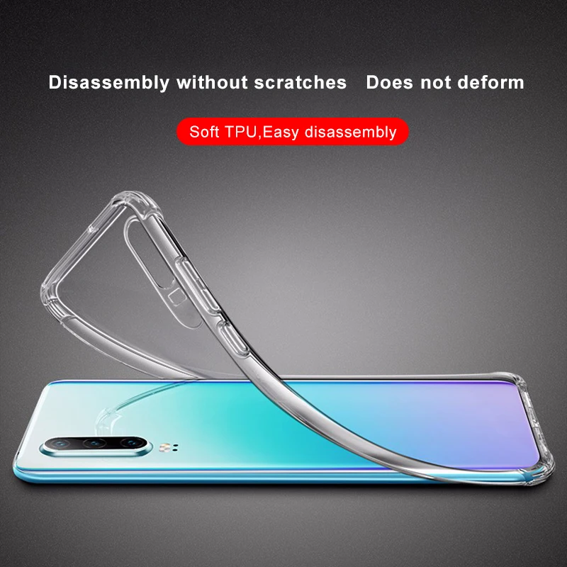 AOXIN 9D Прозрачный чехол для телефона huawei P20 P30 Pro облегченный задний Чехол для Huwei P30 lite P20 Pro 3D Мягкий ТПУ силиконовый чехол