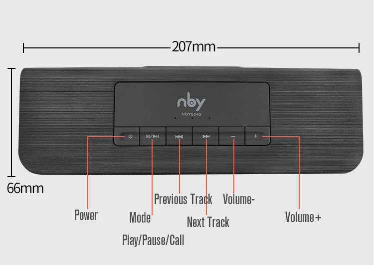 Nby 5540 портативный Bluetooth динамик FM радио беспроводной сабвуфер громкий динамик 3D стерео Бумбокс двойной динамик s компьютер бас TWS