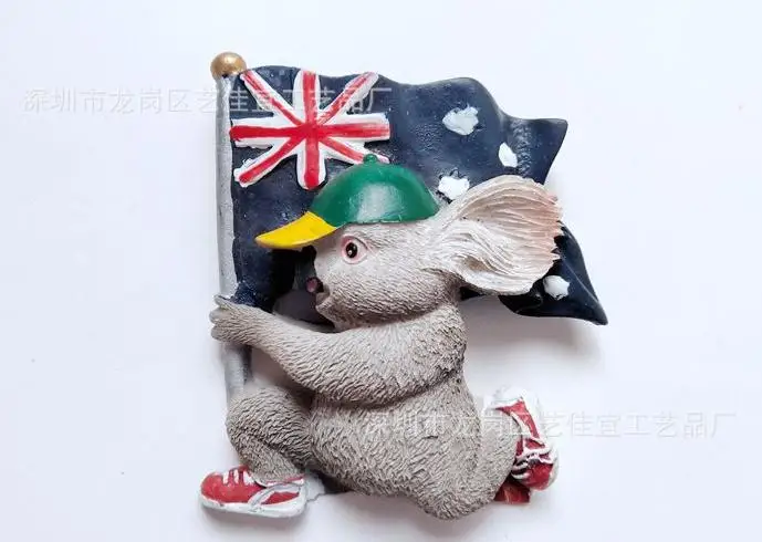 Австралийская коала флаг с туристическими сувенирными наклейками на