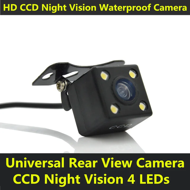 Универсальная Водонепроницаемая камера заднего вида HD CCD с 4 светодиодами и