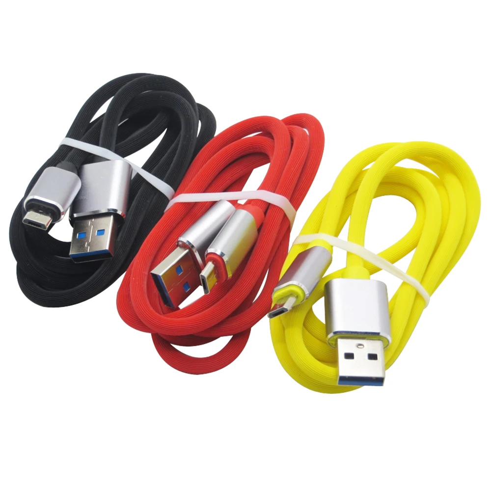 5 шт./лот 1 метр красочный контактный кабель Micro USB для Samsung LG HTC Android зарядное