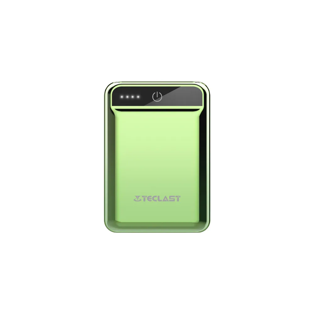 Teclast A10 мини 10000 мА/ч, Мощность мобильные аккумуляторы Dual USB Выход внешний Батарея Зарядное устройство для сотового телефона для Iphone 8 X быстрая Беспроводная зарядка - Цвет: Green
