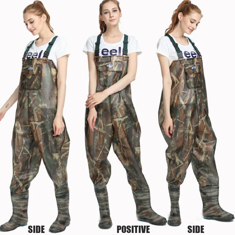 Забродный костюм с тиснением 2 х слойный нейлон/ПВХ для рыбалки и охоты легкие