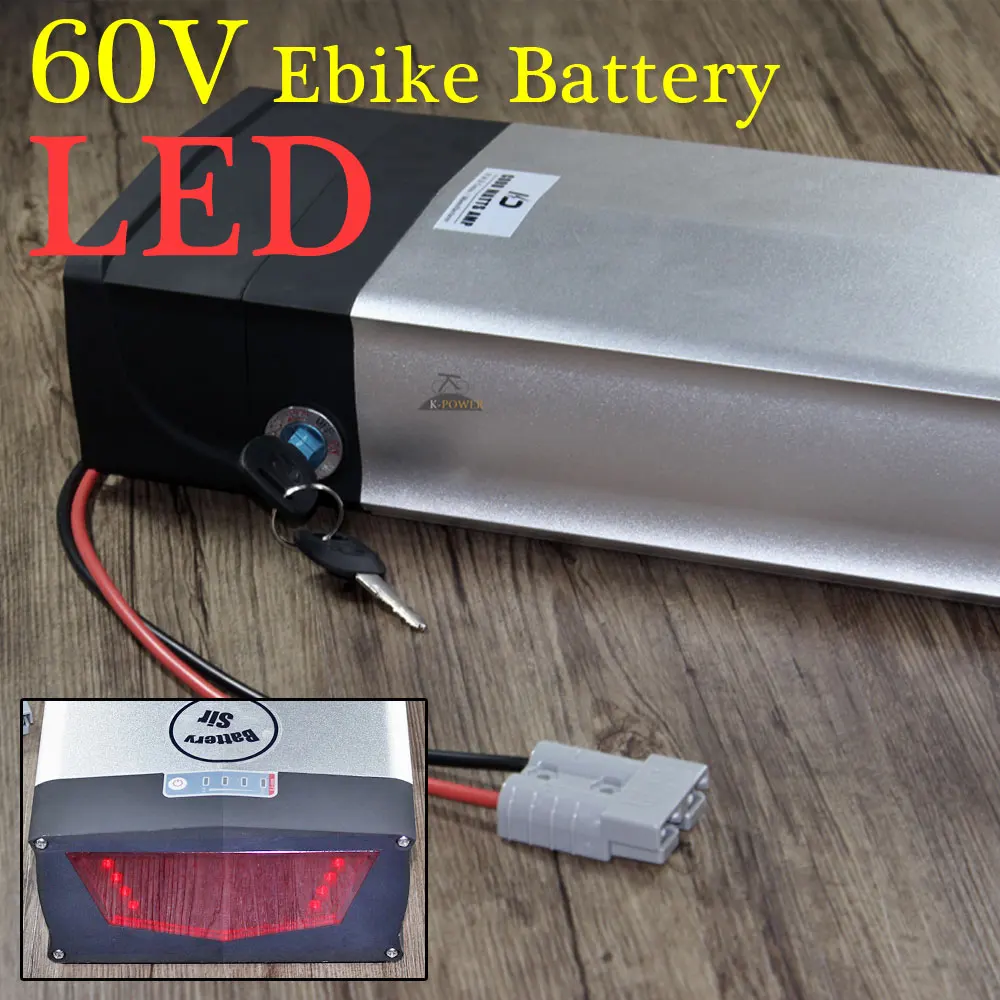 Литий ионный аккумулятор для электровелосипеда US EU AU No Tax 60V 20Ah 1800 W электрического
